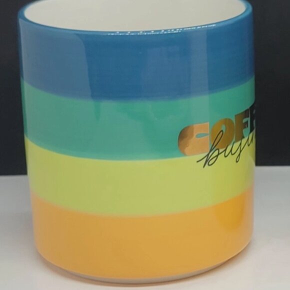 Tabitha Brown Coffee Business Stoneware Mugs 15 oz Set of 4 - Brand New - Picture 3 of 4